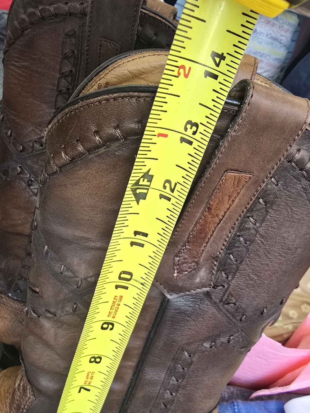 Cuadra Men's Two-Tone Brown Western Cowboy Boots - Picture 14 of 16